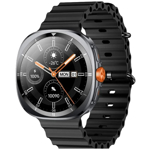 TSW2 1.43 Inç Siyah AMOLED Ekran Bluetooth 5.3 Telefon Görüşme iOS & Android Uyumlu Metal Akıllı Saat