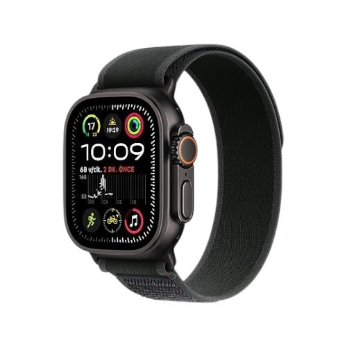 Apple Watch Series 9 GPS + Cellular MRMN3TU/A 45 mm Gümüş Rengi Paslanmaz Çelik Kasa ve Fırtına Mavisi Spor Kordon - S/M Akıllı Saat