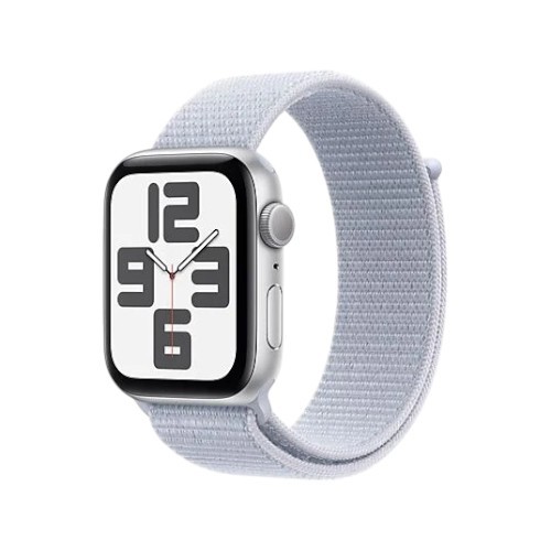 Apple Watch SE GPS 44mm Starlight Aluminium Case with Lake Green Sport Loop Akıllı Saat