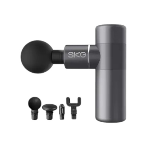 SKG F3 Masaj Tabancası Gri 4 Başlık Masaj Aleti