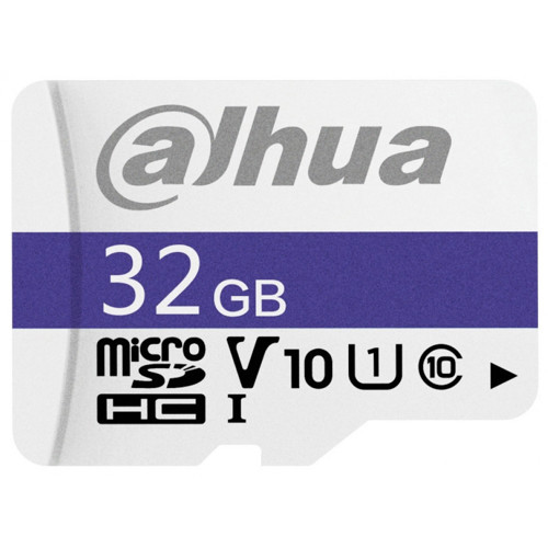 Dahua C100A 32GB MicroSDHC U1 Hafıza Kartı + SD Adaptör (Güvenlik Ve Araç Kamerası Uyumlu)