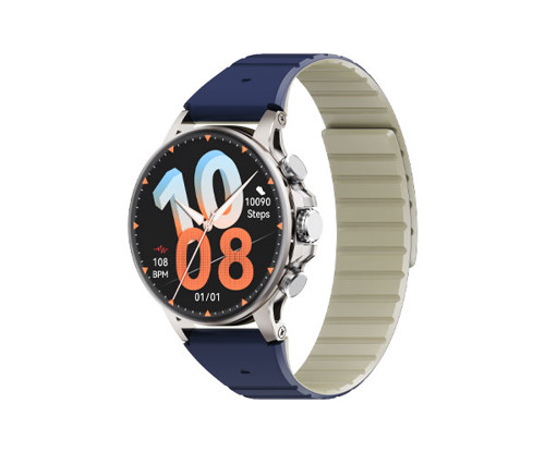 İmiki Holo Ultra Smart Watch Gümüş Mavi / Gri