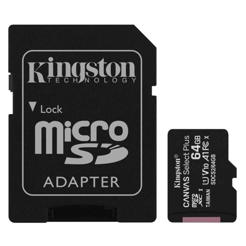 Kingston 64GB MicroSDXC Canvas Select Plus Hafıza Kartı SDCS2/64GB