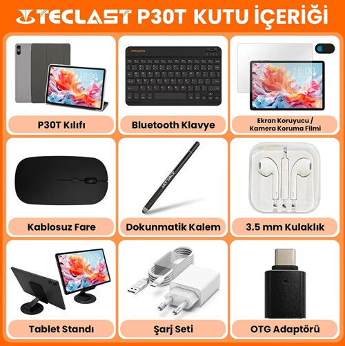 Teclast P30T 4 GB Ram 128 GB Hafıza Gri